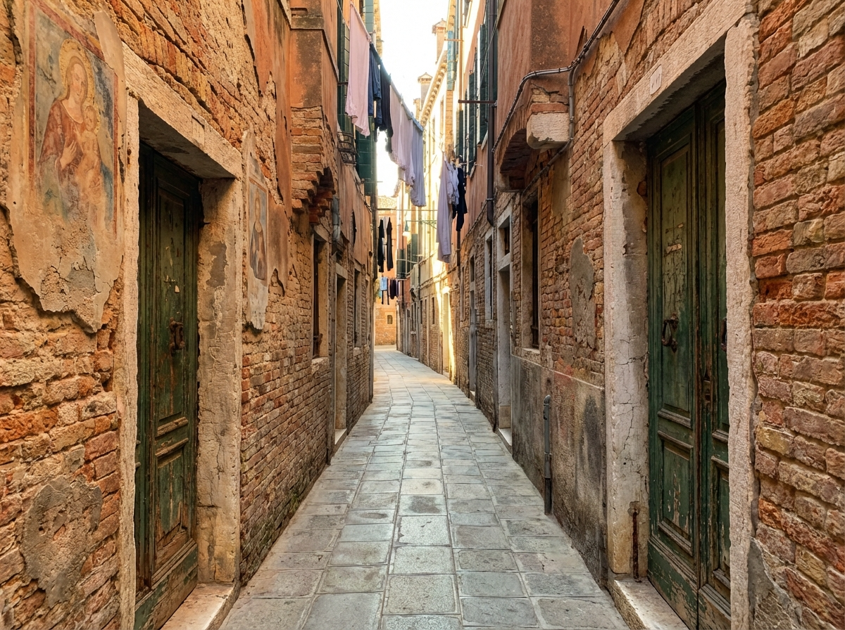 venice_narrow_alley_labyrinth 베네치아의 좁은 골목길 미로